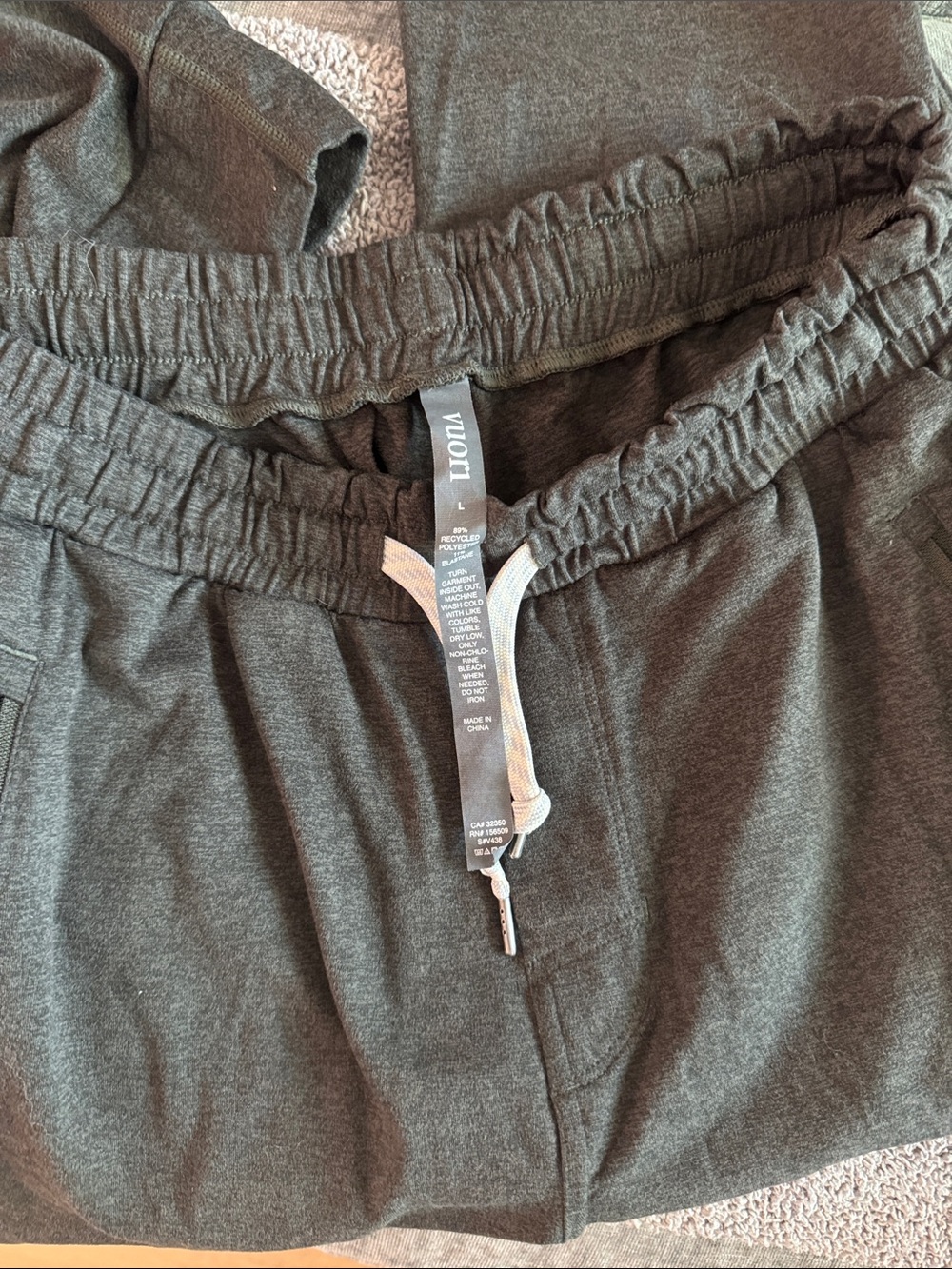 Vuori Forest Greenish Gray Drawstring Sweatpants - Picture 4 of 4